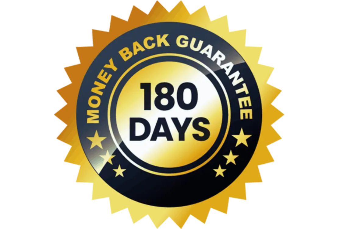 menopause money back guarantee seal
